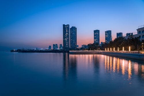 Night View of Shenzhen Bay
